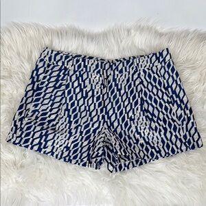 Joe's Jeans Blue and White Pleated Shorts